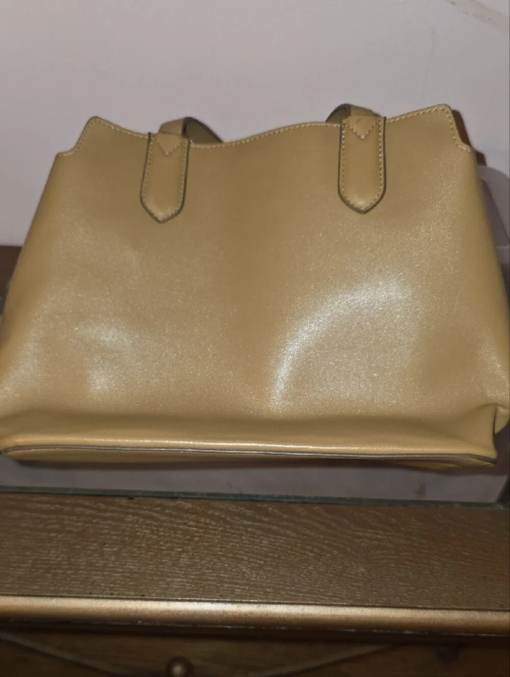 Classic Structured Women's Handbag in Tan